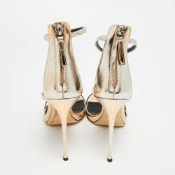 مملوكة مسبقًا صندل جوسيبي زانوتي هارموني جلد فويل ذهبي مقاس 37