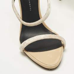 Pre Owned صندل جوسيبي زانوتي هارموني جلد فويل ذهبي مقاس 37