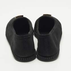 مملوكة مسبقًا Giuseppe Zanotti GZ Size 37 Black Suede Slip On Loafers