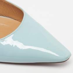 مملوكة مسبقًا Giuseppe Zanotti Size 39 Blue Patent Leather Pointed Toe Pumps