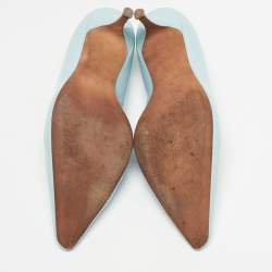 مملوكة مسبقًا Giuseppe Zanotti Size 39 Blue Patent Leather Pointed Toe Pumps