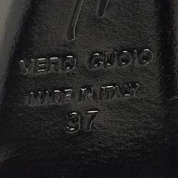 Pre Owned صندل جوسيبي زانوتي سير كاحل مقدمة مفتوحة سويدي رمادي مقاس 37