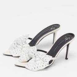 Pre Owned صندل سلايد جوسيبي زانوتي جلد لامع زهري مقاس 38