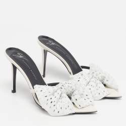 Pre Owned صندل سلايد جوسيبي زانوتي جلد لامع زهري مقاس 38