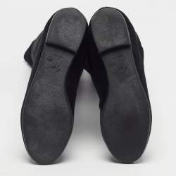 Pre Owned Giuseppe Zanotti Size 36.5 Black Suede Knee Length Boots