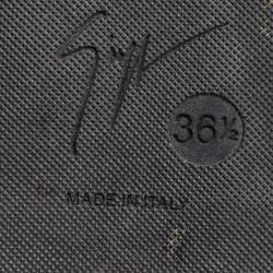 Pre Owned Giuseppe Zanotti Size 36.5 Black Suede Knee Length Boots