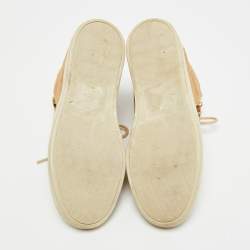 مملوكة مسبقًا Giuseppe Zanotti Kriss Size 38 Brown Calf Hair and Suede High Top Sneakers