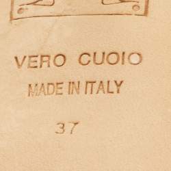 Pre Owned صندل رباط الكاحل جوسيبي زانوتي ساتان بيج جينيفر لوبيز مقاس 37