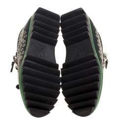 Pre Owned Giuseppe Zanotti Multicolor Leather Stud Detail Lace Up Sneakers Size 36