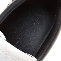 Pre Owned Giuseppe Zanotti Multicolor Leather Stud Detail Lace Up Sneakers Size 36