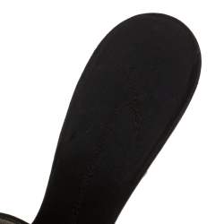 مملوكة مسبقًا Giuseppe Zanotti Black Satin Crystal Crab Embellished Strappy Slides Size 41