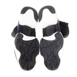 Pre Owned Giuseppe Zanotti Black Fabric High Top Sneakers Size 36