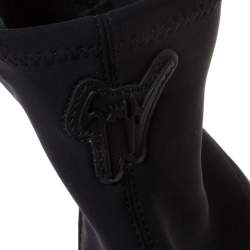 Pre Owned Giuseppe Zanotti Black Fabric High Top Sneakers Size 36