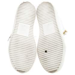 Pre Owned Giuseppe Zanotti White Patent Leather London High Top Sneakers Size 39