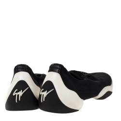 Giuseppe Zanotti Black Neoprene Light Jump Sneakers Size 35.5