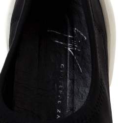 Giuseppe Zanotti Black Neoprene Light Jump Sneakers Size 35.5