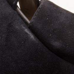 مملوكة مسبقًا Giuseppe Zanotti Black Suede Platform Sandals Size 41