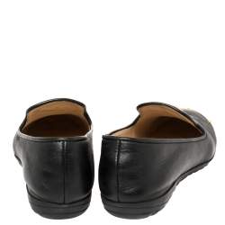 Giuseppe Zanotti Black Leather Dallia Loafers Size 38