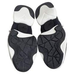 Pre Owned Giuseppe Zanotti Black Fabric Light Jump Lts Crystal Embellished Sneakers Size 38