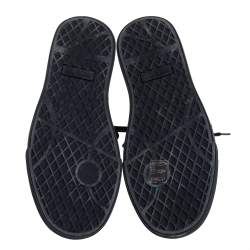 Pre Owned Giuseppe Zanotti Black/White Leather And Canvas High Top Sneaker Size 39