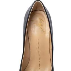 Giuseppe Zanotti Black Leather Platform Pumps Size 36.5