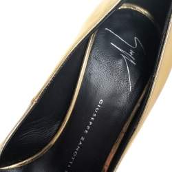 Giuseppe Zanotti Gold Leather Pumps Size 36