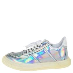 Pre Owned حذاء رياضي جوسيبي زانوتي منخفض من أعلى بلابر جيليفيش جلد أريدسنت متعدد الألوان مقاس 39