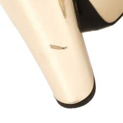 Giuseppe Zanotti Metallic Gold Leather Platform Ankle Strap Sandals Size 36.5