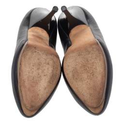 Giuseppe Zanotti Black Leather Platform Pumps Size 37.5