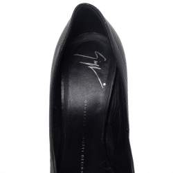 Giuseppe Zanotti Black Leather Platform Pumps Size 37.5