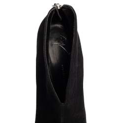 Pre Owned حذاء بوتيز كاحل جوسيبي زانوتي قصة حرف في سويدي أسود مقاس 41