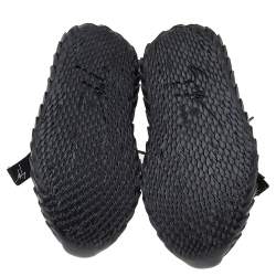 Pre Owned Giuseppe Zanotti Black Leather Urchin Sneakers Size 38