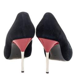 Giuseppe Zanotti Black Suede Pointed Toe Pumps Size 38