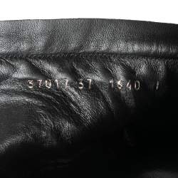 Giuseppe Zanotti Blue Suede Fringe Detail Mid Calf Boots Size 37