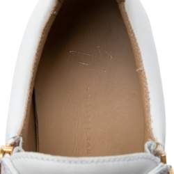 Giuseppe Zanotti White Leather  Low-Top Sneakers Size 39