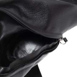 Pre Owned حذاء بوت فوق الركبة جوسيبي زانوتي نعل سميك جلد أسود مقاس 36.5