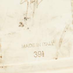 Pre Owned Giuseppe Zanotti Black Leather Wings High Top Sneakers Size 39.5