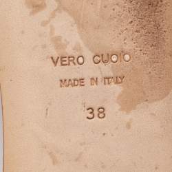 Pre Owned Giuseppe Zanotti Silver Leather T Strap Crystal Embellished Flat Sandals Size 38