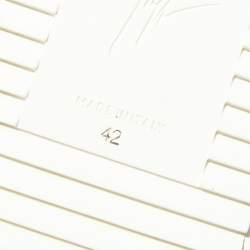 Pre Owned Giuseppe Zanotti White Leather And Patent Leather Low Top Sneakers Size 42