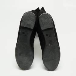 Pre Owned Giuseppe Zanotti Black Suede Knee Length  Boots Size 40