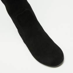 Pre Owned Giuseppe Zanotti Black Suede Knee Length  Boots Size 40