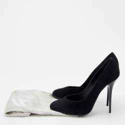 Pre Owned Giuseppe Zanotti Black Suede Pumps Size 40