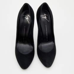 Pre Owned Giuseppe Zanotti Black Suede Pumps Size 40