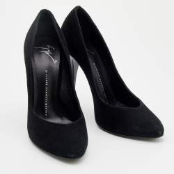 Pre Owned Giuseppe Zanotti Black Suede Pumps Size 40