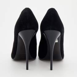 Pre Owned Giuseppe Zanotti Black Suede Pumps Size 40
