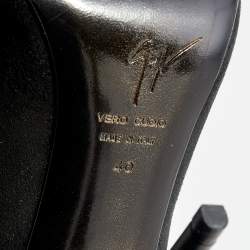 Pre Owned Giuseppe Zanotti Black Suede Pumps Size 40