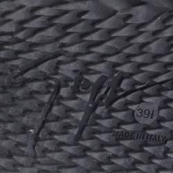 Pre Owned Giuseppe Zanotti Black Python Effect Leather And Technical Fabric Urchin Sneakers Size 39.5