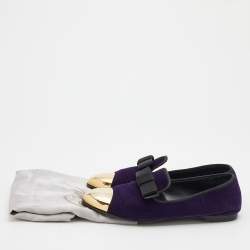 Giuseppe Zanotti Purple Velvet Cap Toe Smoking Slippers Size 39