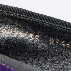 Giuseppe Zanotti Purple Velvet Cap Toe Smoking Slippers Size 39