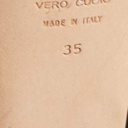 Pre Owned Giuseppe Zanotti Black Suede Crystal Embellished Ankle-Strap Peep-Toe Platform Pumps Size 35